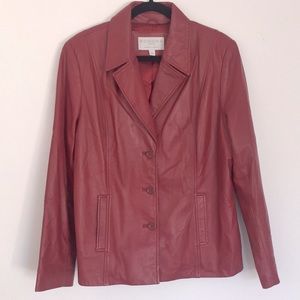 Sonoma Life+style Lambskin Leather Jacket Sz. L